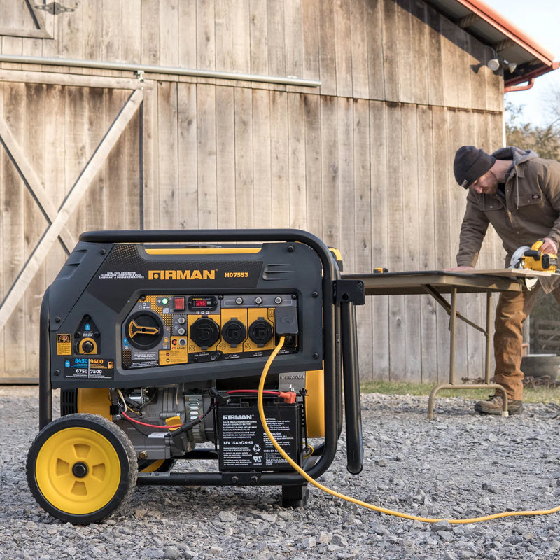 Load image into Gallery viewer, Firman Dual Fuel Portable Generator 9400W Electric Start 120/240V with CO Alert h07553
