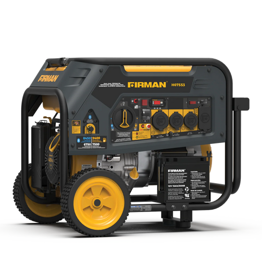 Firman Dual Fuel Portable Generator 9400W Electric Start 120/240V with CO Alert h07553