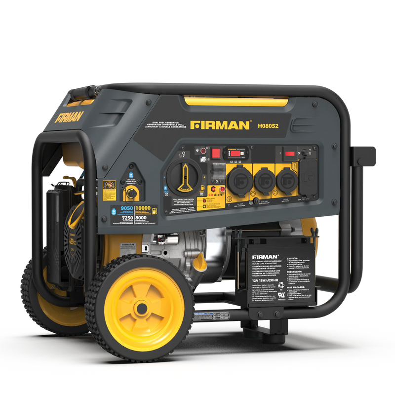 Load image into Gallery viewer, Firman Dual Fuel Portable Generator 10000W Electric Start 120/240V with CO alert h08052
