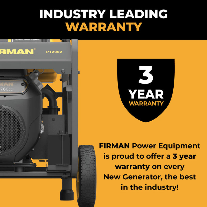 Load image into Gallery viewer, Firman Dual Fuel Portable Generator 10000W Electric Start 120/240V with CO alert h08052
