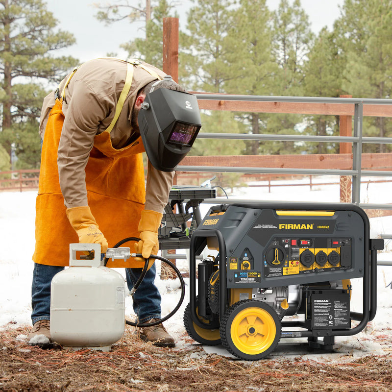 Load image into Gallery viewer, Firman Dual Fuel Portable Generator 10000W Electric Start 120/240V with CO alert h08052

