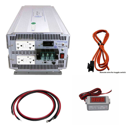 Aims 5000 Watt Pure Sine Power Inverter Kit – Industrial KITPWRIG500012