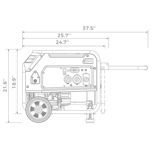Firman LPG Portable Generator 4100W Electric Start l03391 - Backup Generator Store