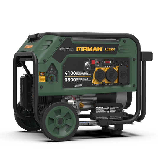 Firman LPG Portable Generator 4100W Electric Start l03391 - Backup Generator Store