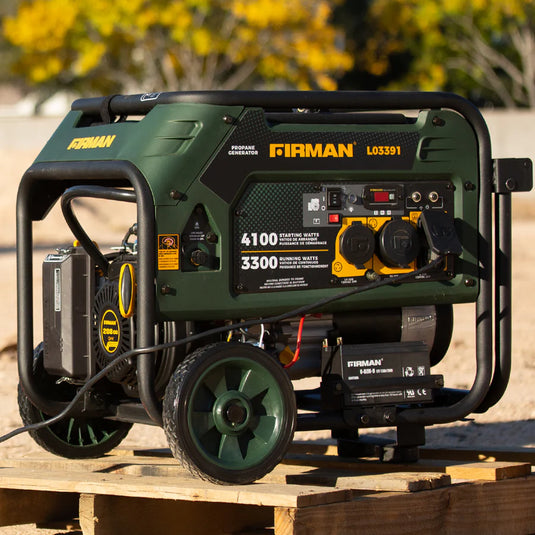 Firman LPG Portable Generator 4100W Electric Start l03391 - Backup Generator Store