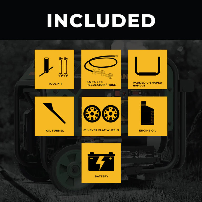 Load image into Gallery viewer, Firman LPG Portable Generator 4100W Electric Start l03391 - Backup Generator Store
