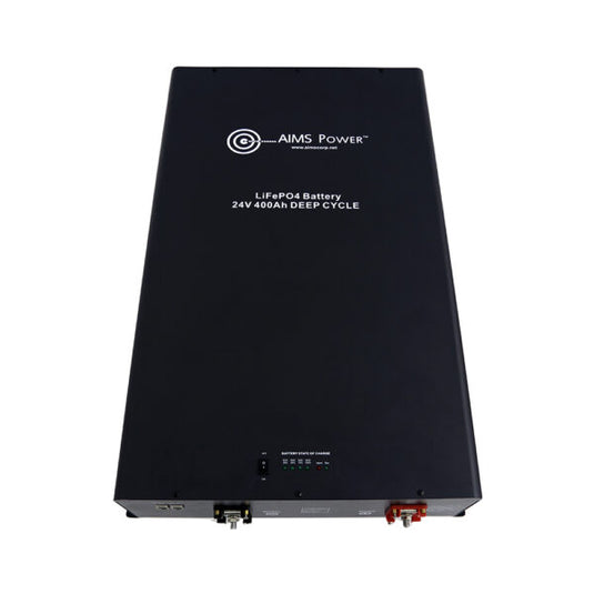 Aims Lithium Battery 24V 400AMP LiFePO4 Industrial Grade LFP24V400A