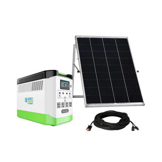 Nature's Generator Lithium 1800 Solar Generator+ 100W Rigid Panel NGLGNAU