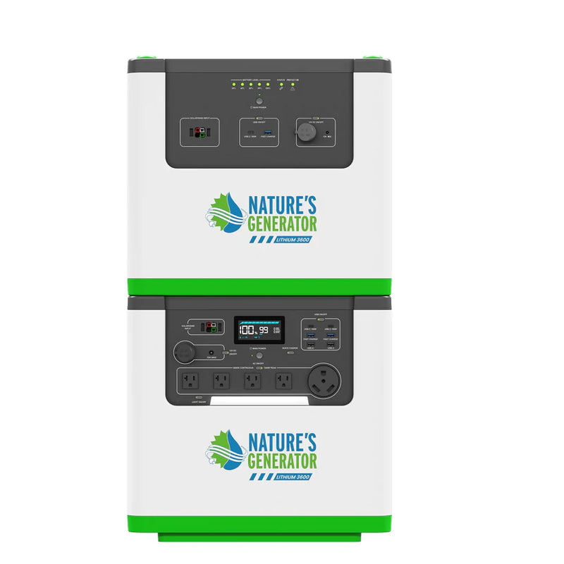 Load image into Gallery viewer, Nature's Generator Lithium 3600 Power Station + Power Pod NGLGN36PD
