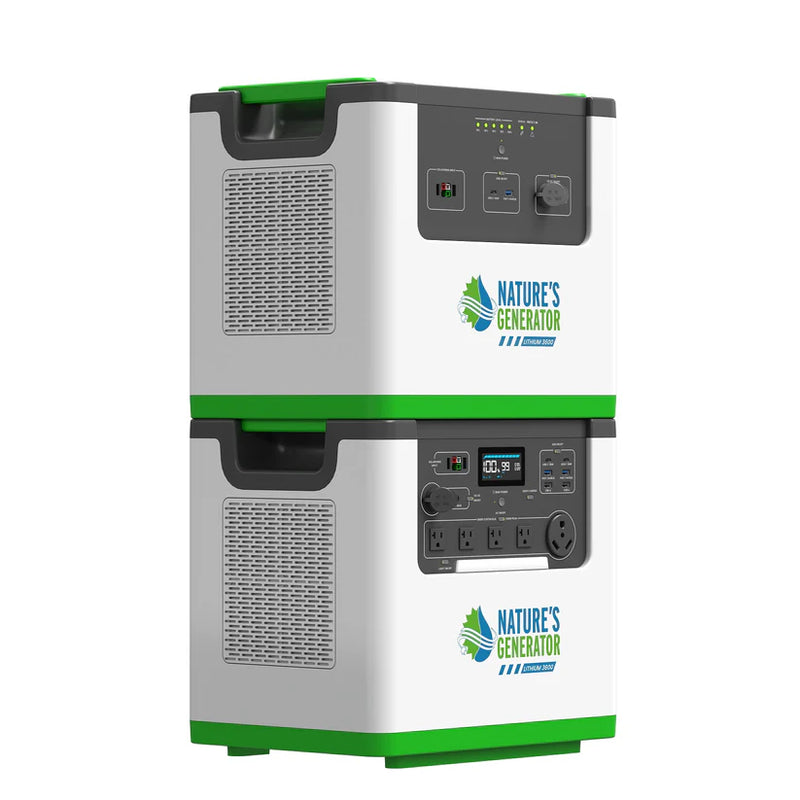 Load image into Gallery viewer, Nature's Generator Lithium 3600 Power Station + Power Pod NGLGN36PD
