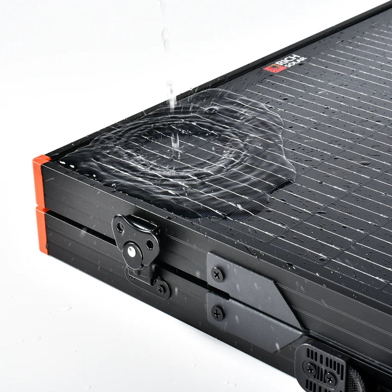Load image into Gallery viewer, Rich Solar MEGA 100 Portable Briefcase Charging Kit | 100 Watt Portable Solar Panel | Premium 12V Portable Solar Panel for Generators, Boats, Power Stations | High Efficiency RS-X100BC
