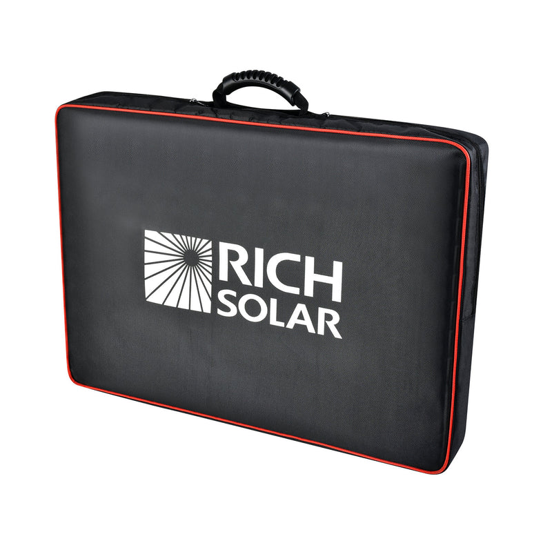 Load image into Gallery viewer, Rich Solar MEGA 100 Portable Briefcase Charging Kit | 100 Watt Portable Solar Panel | Premium 12V Portable Solar Panel for Generators, Boats, Power Stations | High Efficiency RS-X100BC
