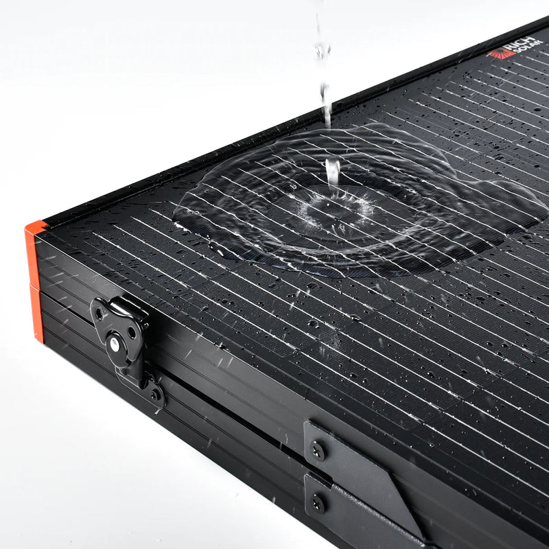 Load image into Gallery viewer, Rich Solar MEGA 200 Portable Briefcase Solar Panel | 200 Watt Portable Solar Panel | Powerful 12V Portable Solar Panel for Generators, Power Stations, Campers | High Efficiency RS-X200B
