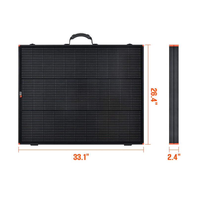 Load image into Gallery viewer, Rich Solar MEGA 200 Portable Briefcase Solar Panel | 200 Watt Portable Solar Panel | Powerful 12V Portable Solar Panel for Generators, Power Stations, Campers | High Efficiency RS-X200B
