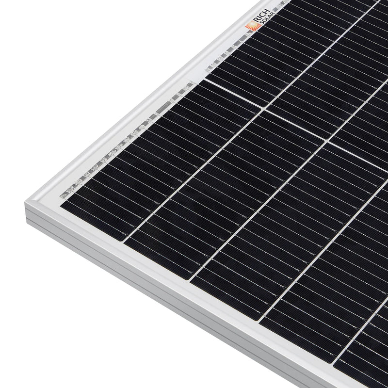 Load image into Gallery viewer, Rich Solar MEGA 335 PRO SILVER | 335 Watt Solar Panel | Premium Grid-tie or Off-grid Solar Panel for Residential, Commercial, Agriculture | 25-Year Output Warranty RS-M335P-12
