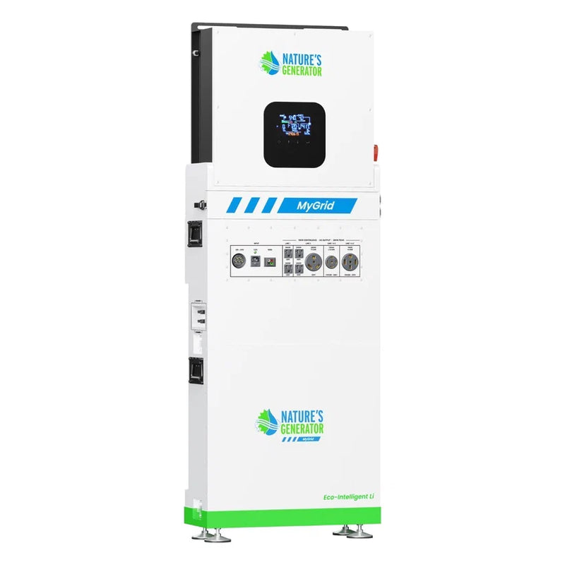 Load image into Gallery viewer, Nature's Generator MyGrid 10K + Solar Battery with 50A ATS for House Battery Backup NGMGTNBP
