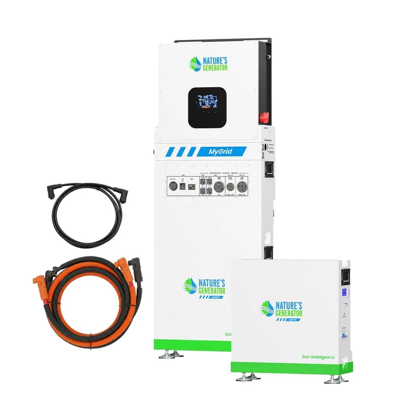 Load image into Gallery viewer, Nature's Generator MyGrid 10K Whole Home Generator + Solar Battery NGMGTNB2
