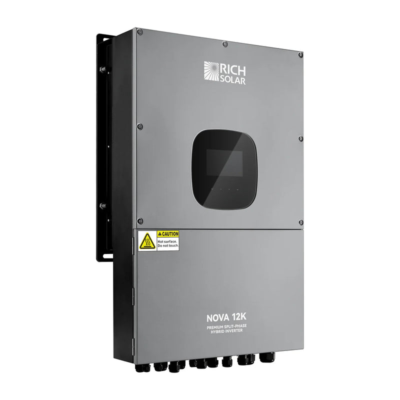 Load image into Gallery viewer, Rich Solar NOVA 12K | 12000 Watt 48V Split Phase Hybrid Inverter | 12000W PV Input, 10000W Continuous Output 120/240V | Premium 12000W 48V Hybrid Inverter for Cabins, ADUs, Tiny Homes, Residential, Agriculture, Off-Grid, On-Grid | UL Certified RS-H12K
