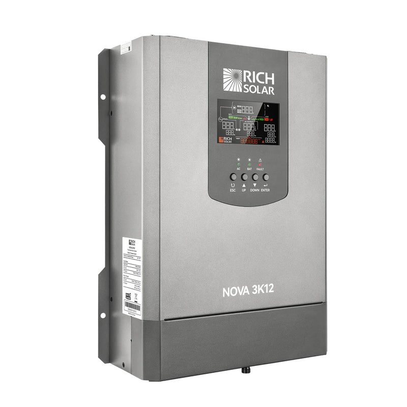 Load image into Gallery viewer, Rich Solar NOVA 3K12 | 3000W 12V Pure Sine Wave Inverter with Built-in Transfer Switch | UL458 Certified for RVs, Campers, Trailers, Vans RS-V3P12TS
