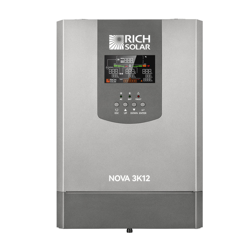 Load image into Gallery viewer, Rich Solar NOVA 3K12 | 3000W 12V Pure Sine Wave Inverter with Built-in Transfer Switch | UL458 Certified for RVs, Campers, Trailers, Vans RS-V3P12TS
