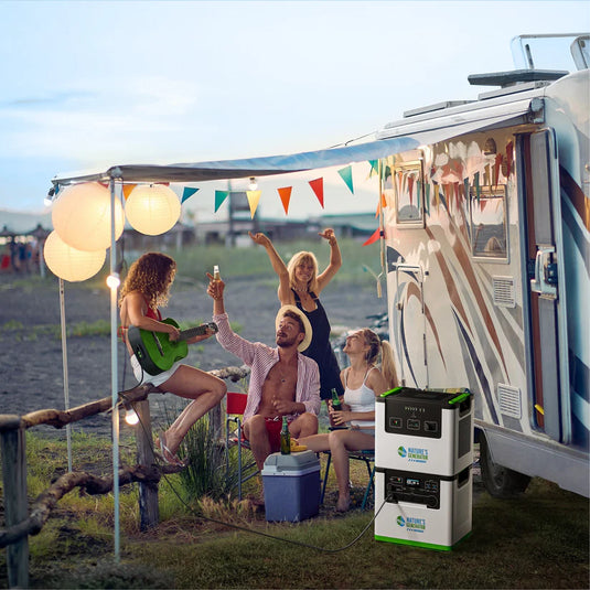 Nature's Generator Lithium 3600 Solar Generator + Power Pod + 4X 410W Solar Panel + Transfer Switch NGL36PTPRP