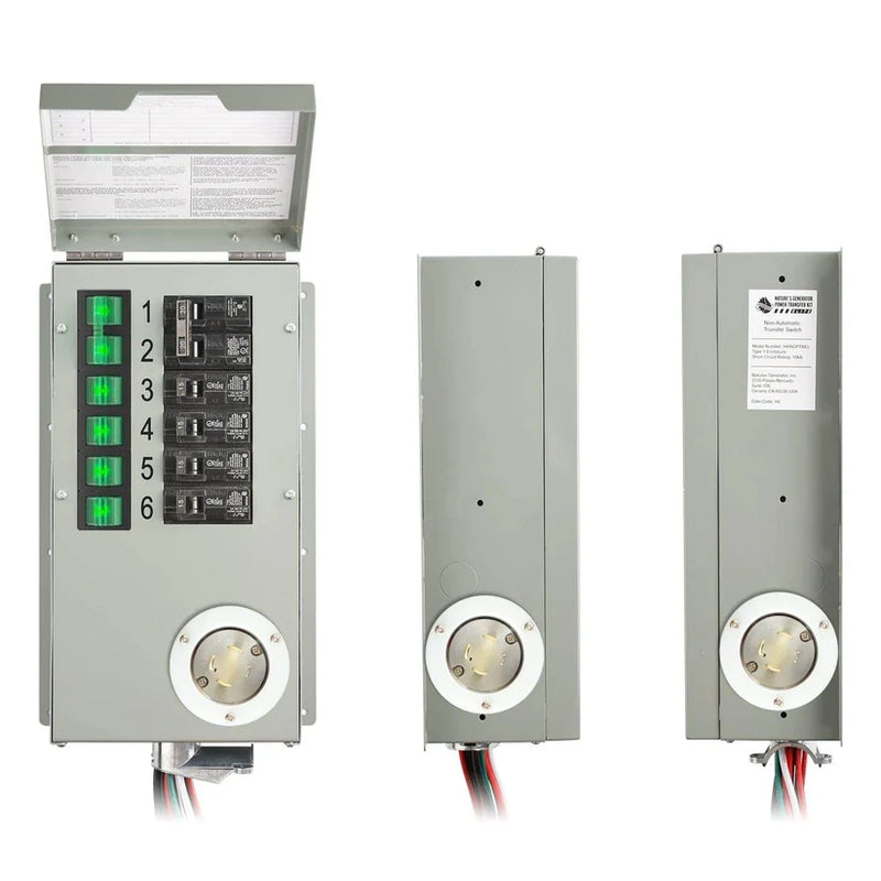 Load image into Gallery viewer, Nature's Generator 120V/240V 30A 6-Circuit Non-Automatic Transfer Switch NGPHPTK
