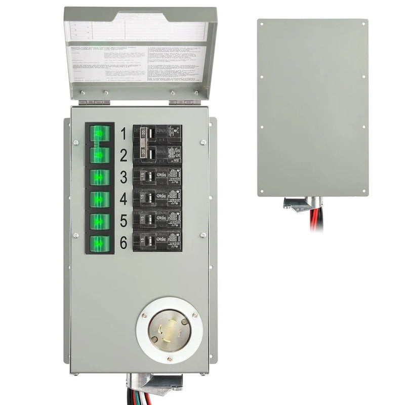 Load image into Gallery viewer, Nature's Generator 120V/240V 30A 6-Circuit Non-Automatic Transfer Switch NGPHPTK
