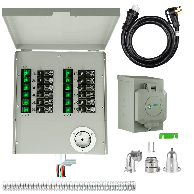 Load image into Gallery viewer, Nature Generator's 12-Circuit 120/240V 50A Non-Automatic Transfer Switch NGPHPTK3
