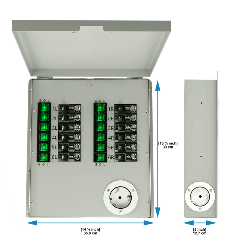 Load image into Gallery viewer, Nature Generator's 12-Circuit 120/240V 50A Non-Automatic Transfer Switch NGPHPTK3
