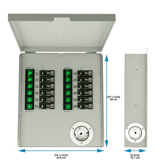 Nature Generator's 12-Circuit 120/240V 50A Non-Automatic Transfer Switch NGPHPTK3