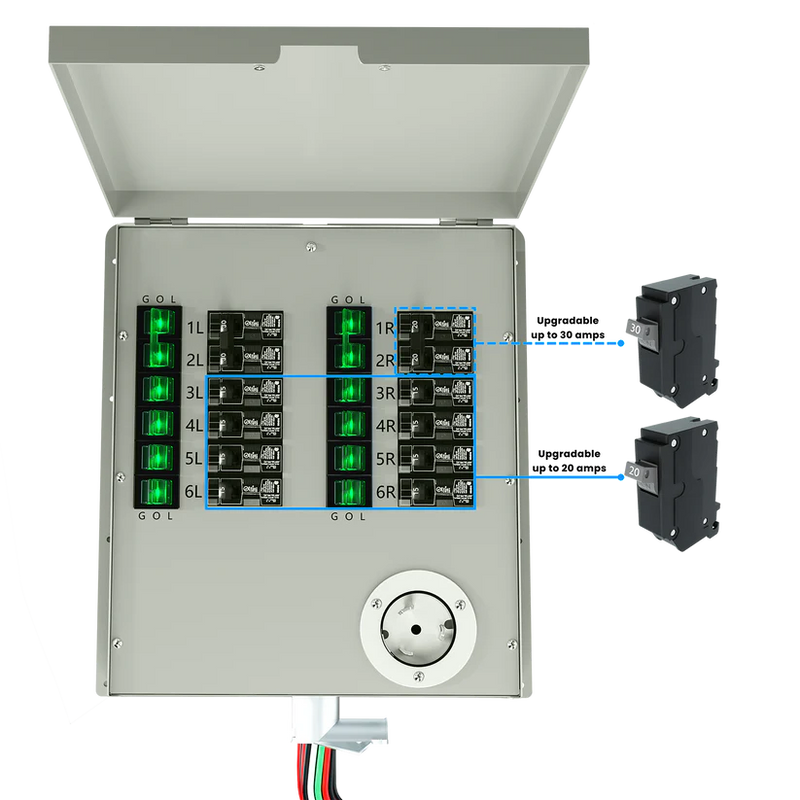Load image into Gallery viewer, Nature Generator's 12-Circuit 120/240V 50A Non-Automatic Transfer Switch NGPHPTK3
