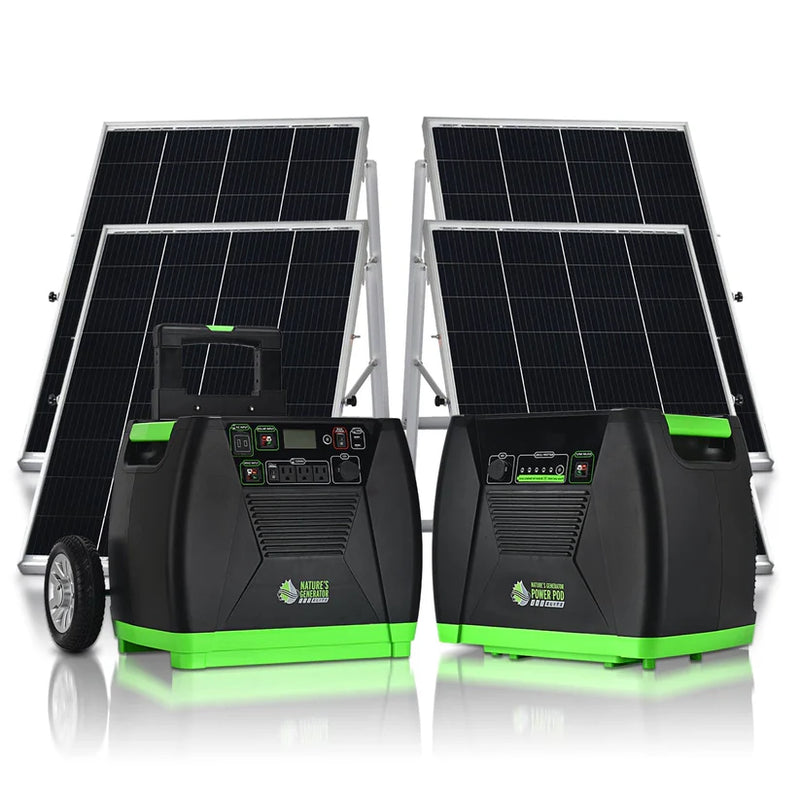 Load image into Gallery viewer, Nature's Generator Elite + Power Pod+ 4X 100W Rigid Panel HKNGPTEL
