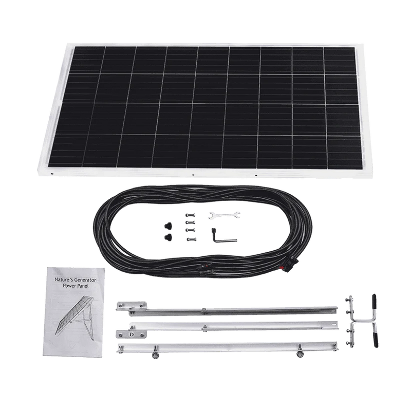 Load image into Gallery viewer, Nature's Generator Elite Power Pod + 2X 100W Rigid Solar Panel NGGNELPB
