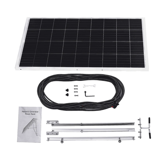 Nature's Generator Elite Power Pod + 2X 100W Rigid Solar Panel NGGNELPB