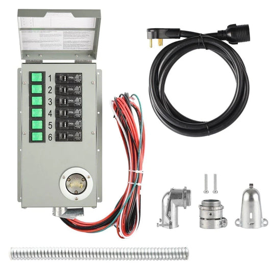 Nature's Generator Lithium 3600 Solar Generator + Power Pod + 4X 410W Solar Panel + Transfer Switch NGL36PTPRP