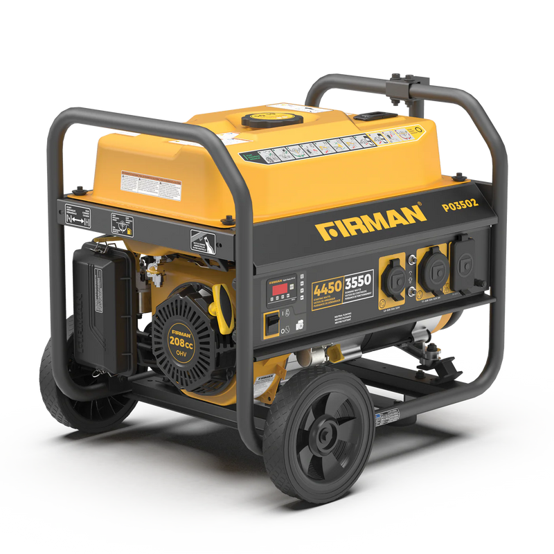 Load image into Gallery viewer, Firman Gas Portable Generator 4450W Recoil Start 120V p03502 - Backup Generator Store
