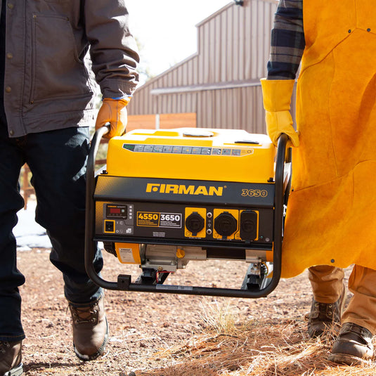 Firman Gas Portable Generator 4550W Recoil Start p03607 - Backup Generator Store