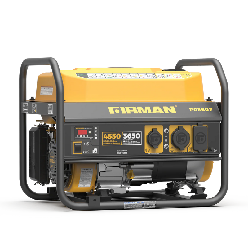 Load image into Gallery viewer, Firman Gas Portable Generator 4550W Recoil Start p03607 - Backup Generator Store
