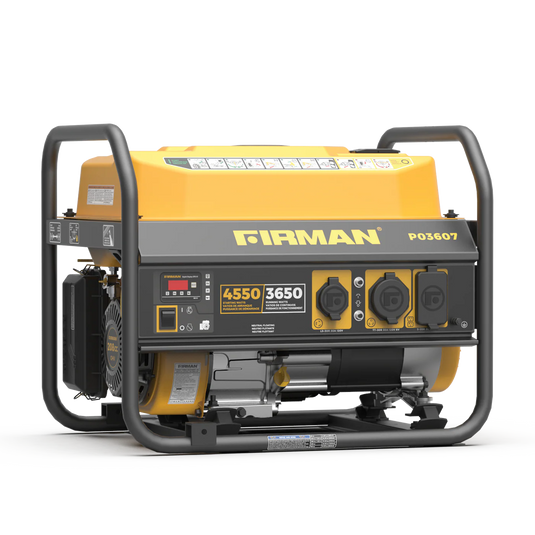 Firman Gas Portable Generator 4550W Recoil Start p03607 - Backup Generator Store