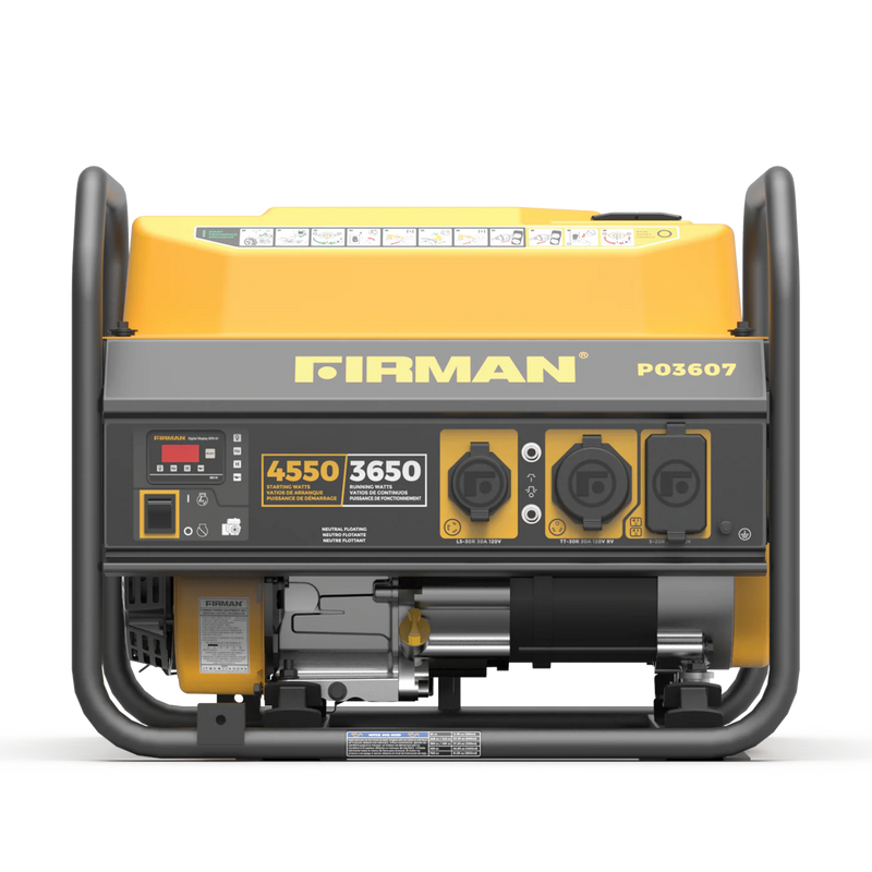 Load image into Gallery viewer, Firman Gas Portable Generator 4550W Recoil Start p03607 - Backup Generator Store
