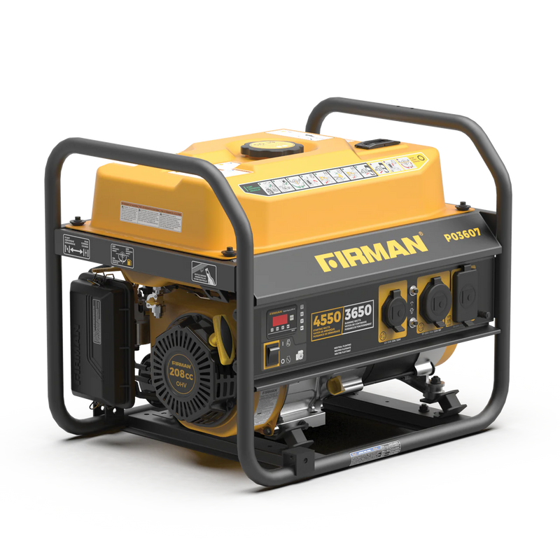 Load image into Gallery viewer, Firman Gas Portable Generator 4550W Recoil Start p03607 - Backup Generator Store
