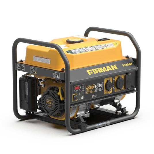 Firman Gas Portable Generator 4550W Recoil Start p03607 - Backup Generator Store