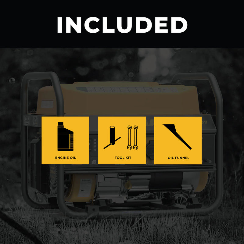 Load image into Gallery viewer, Firman Gas Portable Generator 4550W Recoil Start p03607 - Backup Generator Store
