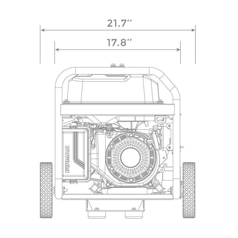 Load image into Gallery viewer, Gas Portable Generator 4550W Remote Start 120V p03608 - Backup Generator Store
