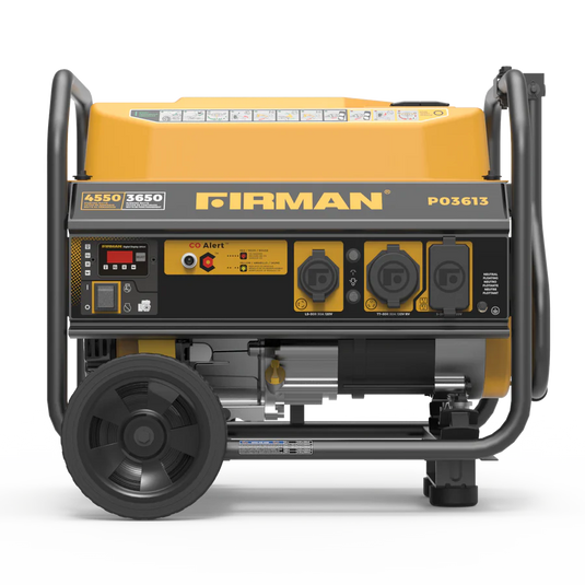 Friman Gas Portable Generator 4550W Recoil Start 120V with CO Alert p03613 - Backup Generator Store