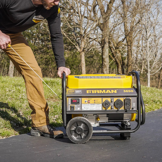 Friman Gas Portable Generator 4550W Recoil Start 120V with CO Alert p03613 - Backup Generator Store