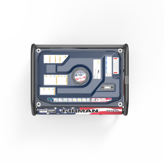 Firman Gas Portable Generator 4550/3650W Recoil Start With CO Alert Stars & Stripes p03630