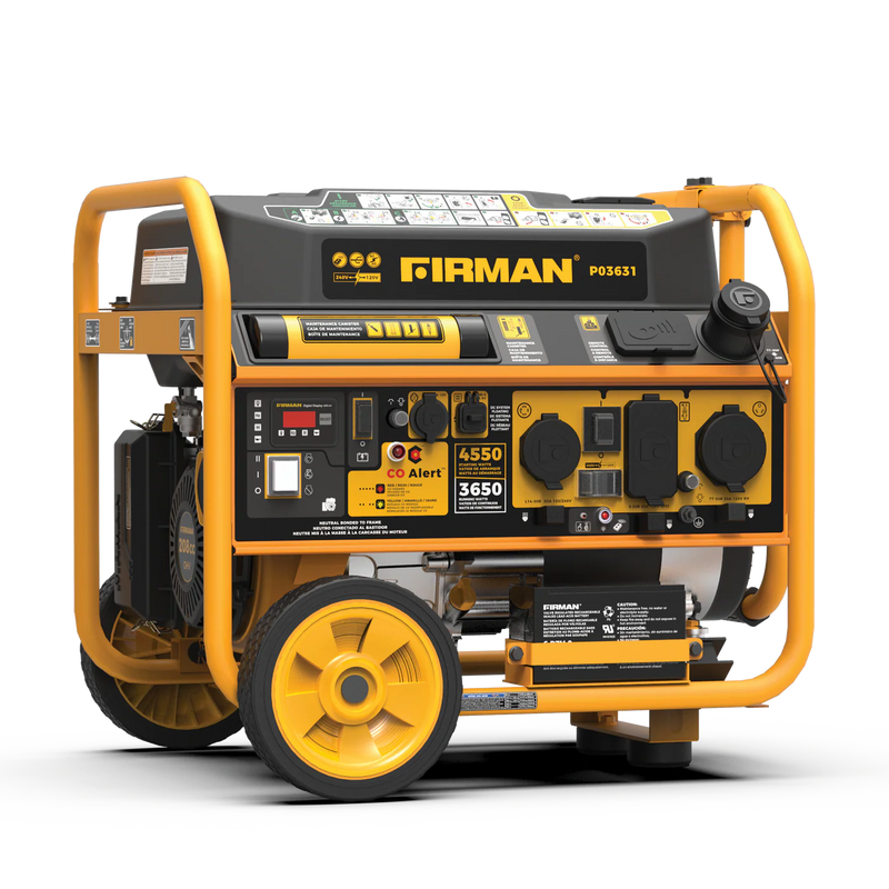 Load image into Gallery viewer, Firman Gas Portable Generator 4550W Remote Start 120/240V with CO alert p03631 - Backup Generator Store
