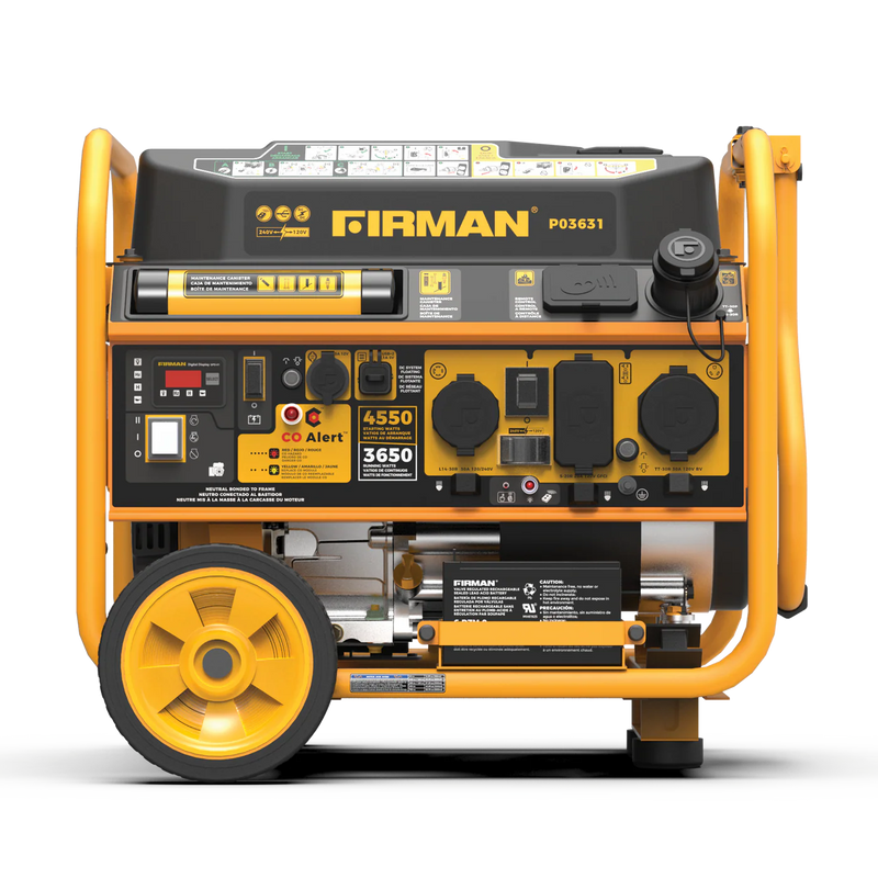 Load image into Gallery viewer, Firman Gas Portable Generator 4550W Remote Start 120/240V with CO alert p03631 - Backup Generator Store
