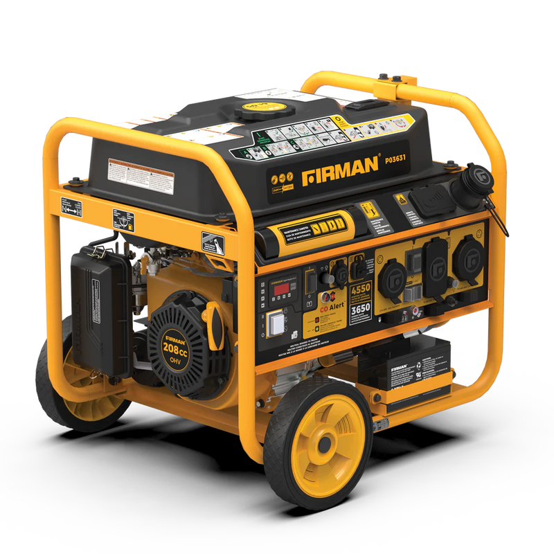 Load image into Gallery viewer, Firman Gas Portable Generator 4550W Remote Start 120/240V with CO alert p03631 - Backup Generator Store

